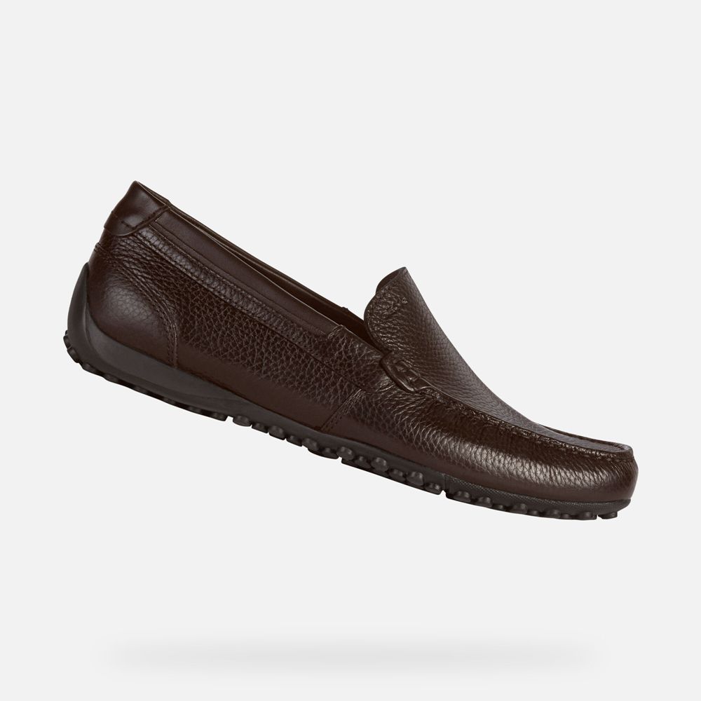 Mocassin Geox Snake - Marron Foncé - Homme 142589-QKE